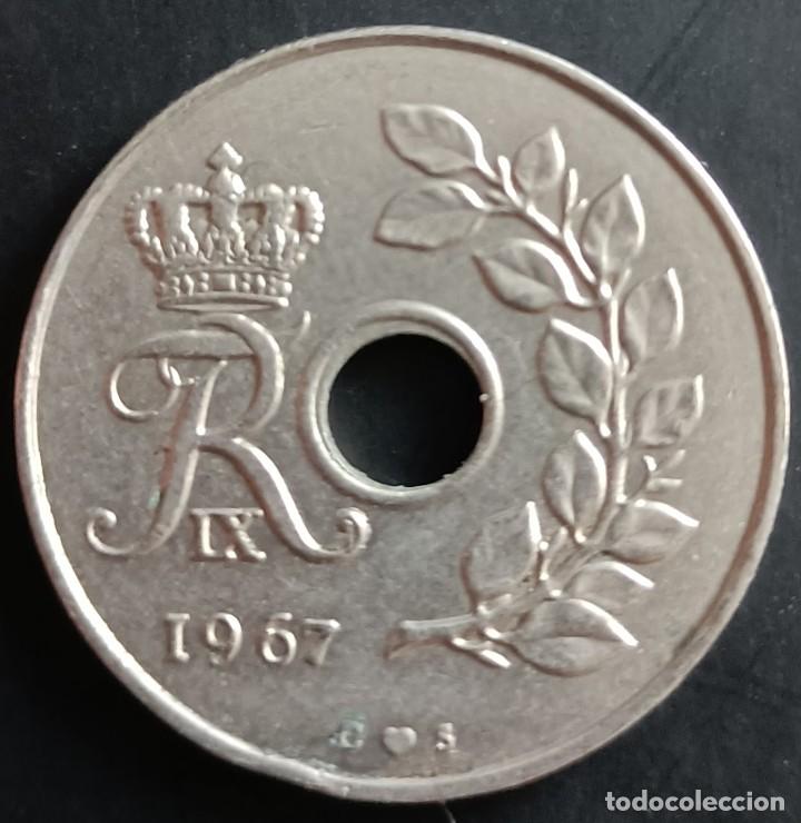 Monedas antiguas de Europa: 25 Ore 1967 - Dinamarca - Foto 1