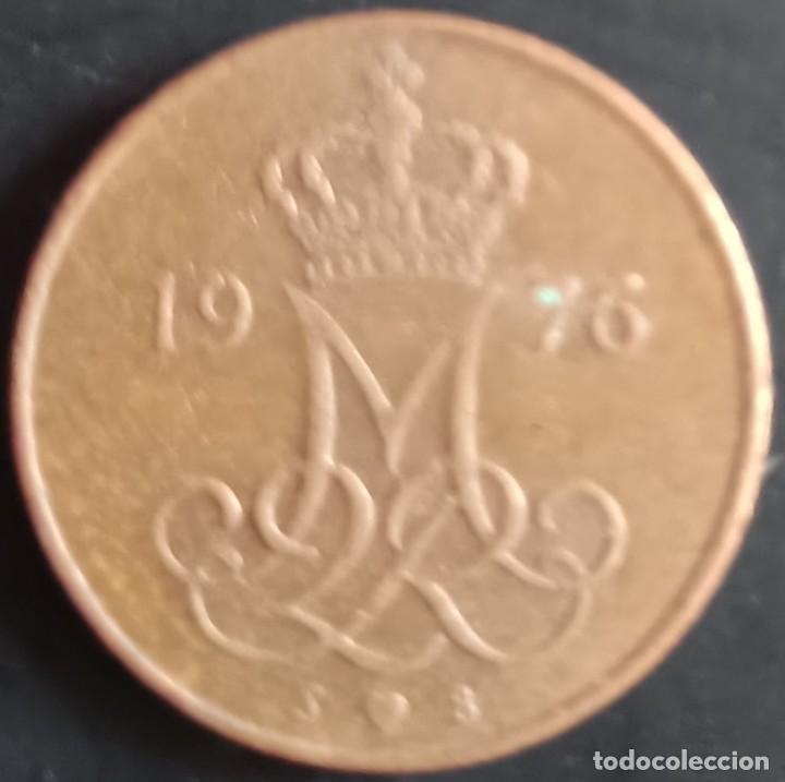 Monedas antiguas de Europa: 5 Ore 1976 - Dinamarca - Foto 1