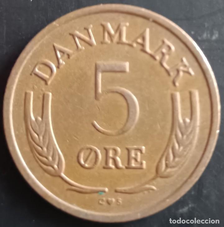 Monedas antiguas de Europa: 5 Ore 1968 - Dinamarca - Foto 2