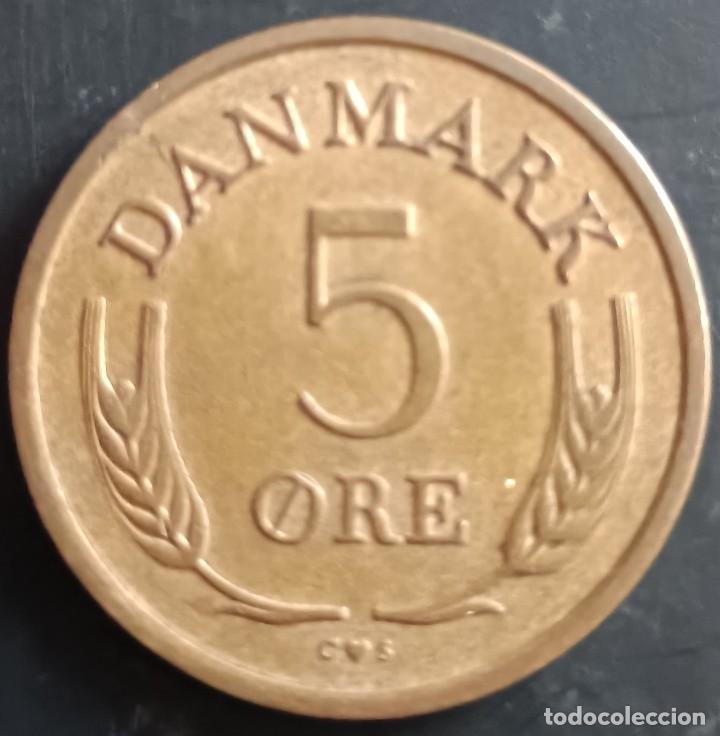 Monedas antiguas de Europa: 5 Ore 1965 - Dinamarca - Foto 2