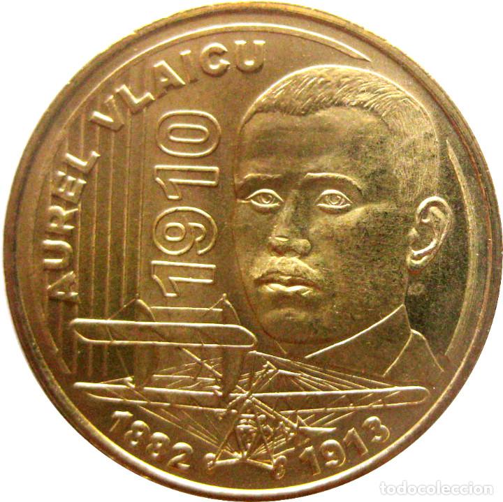 Monedas antiguas de Europa: Ruman&iacute;a, 50 Bani 2010 ''Vuelo a Vlaico'' KM#259./ Nueva, Sin Circular. Fotos.