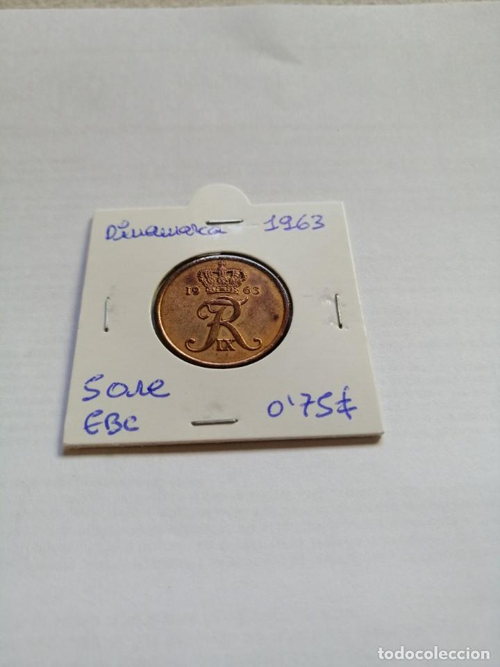 Monedas antiguas de Europa: Dinamarca 5 Ore 1963 - Foto 1