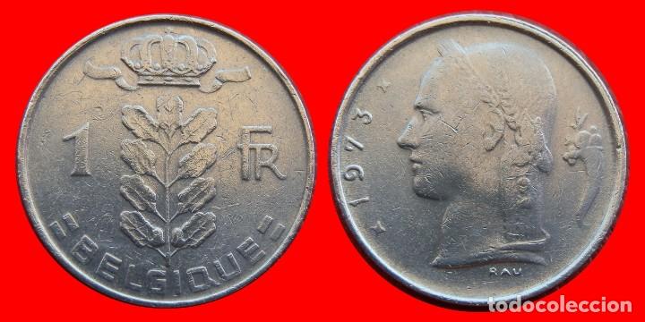 Moedas antigas da Europa: 1 FRANCO 1973 BELGIQUE BELGICA--79576