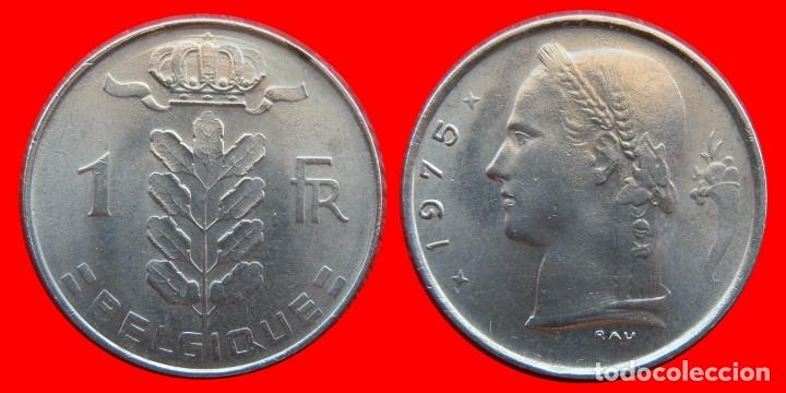 Moedas antigas da Europa: 1 FRANCO 1975 BELGIQUE BELGICA--79578