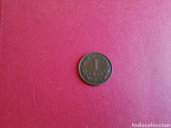 Monedas antiguas de Europa: 1 cent de Holanda 1896 - Foto 2
