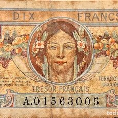 Moedas antigas da Europa: FRANCIA (1947) - 10 FRANCOS - POST II GUERRA TERRITORIOS OCUPADOS - A.01563005 - PICK#M7 - B. Lote 355209968