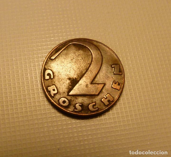Monedas antiguas de Europa: MONEDA DE BRONCE DE 2 GROSCHEN DE AUSTRIA A&Ntilde;O 1925 - Foto 2