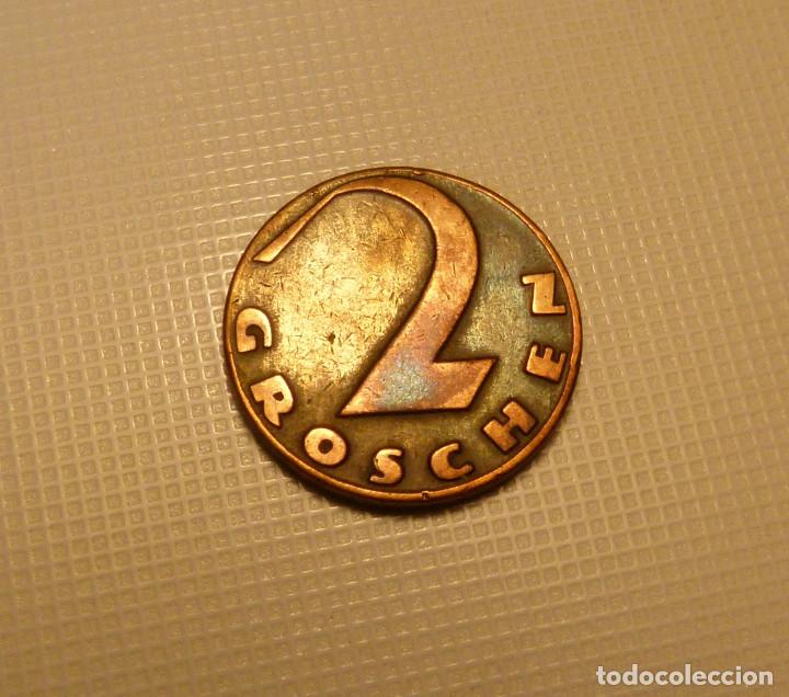 Monedas antiguas de Europa: MONEDA DE BRONCE DE 2 GROSCHEN DE AUSTRIA A&Ntilde;O 1925 - Foto 2