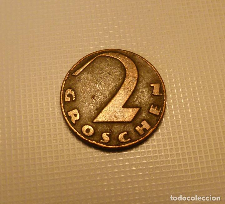 Monedas antiguas de Europa: MONEDA DE BRONCE DE 2 GROSCHEN DE AUSTRIA A&Ntilde;O 1925 - Foto 2