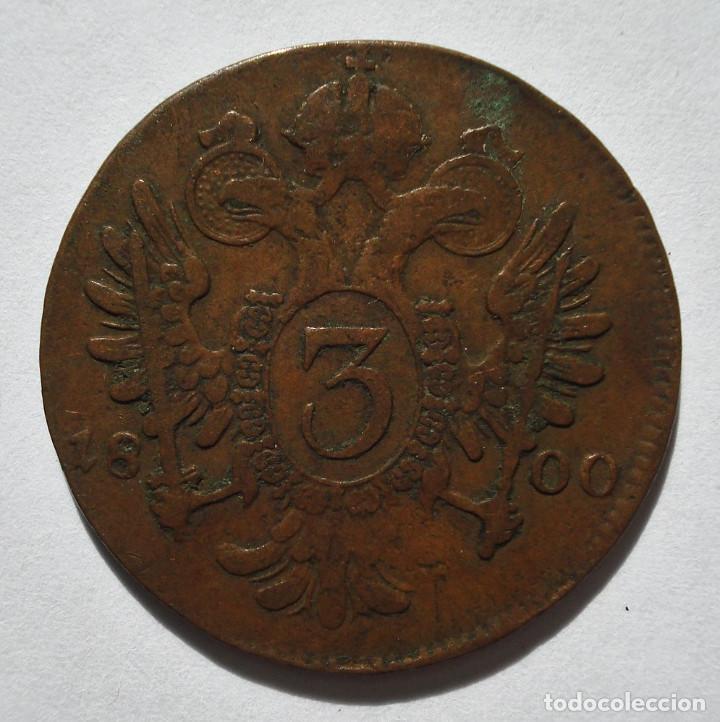 Monedas antiguas de Europa: AUSTRIA 3 KREUZER 1800. - Foto 1