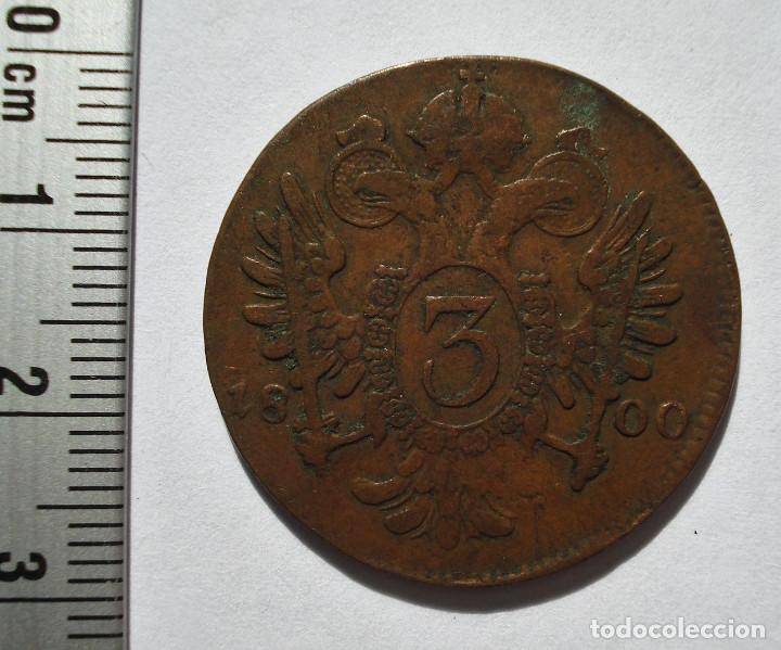 Monedas antiguas de Europa: AUSTRIA 3 KREUZER 1800. - Foto 3