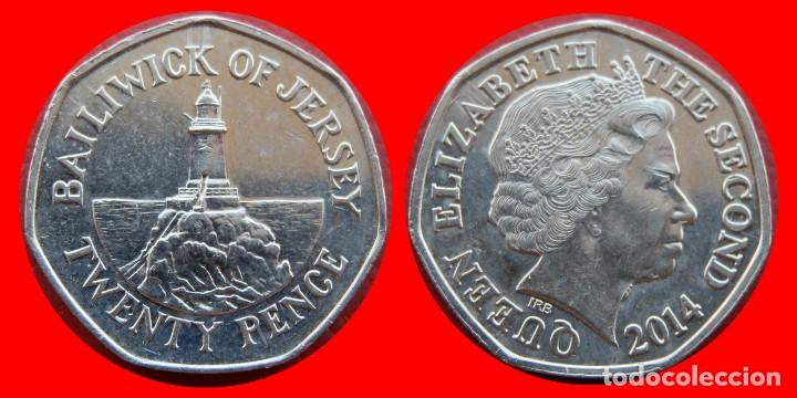 Monedas antiguas de Europa: 20 PENIQUES PENCE 2014 SIN CIRCULAR JERSEY-0959SC