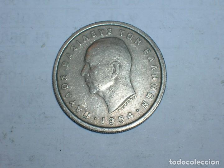 Old Coins of Europe: GRECIA.2 DRACMAS 1954 (11851)