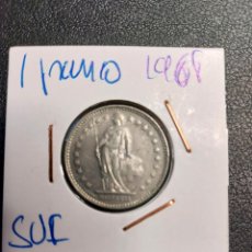Monedas antiguas de Europa: 1 FRANCO SUIZA 1968