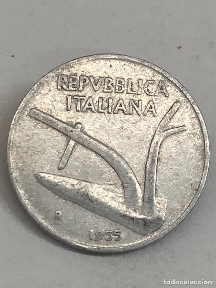 Monedas antiguas de Europa: Moneda de 10L 1955 - Foto 2