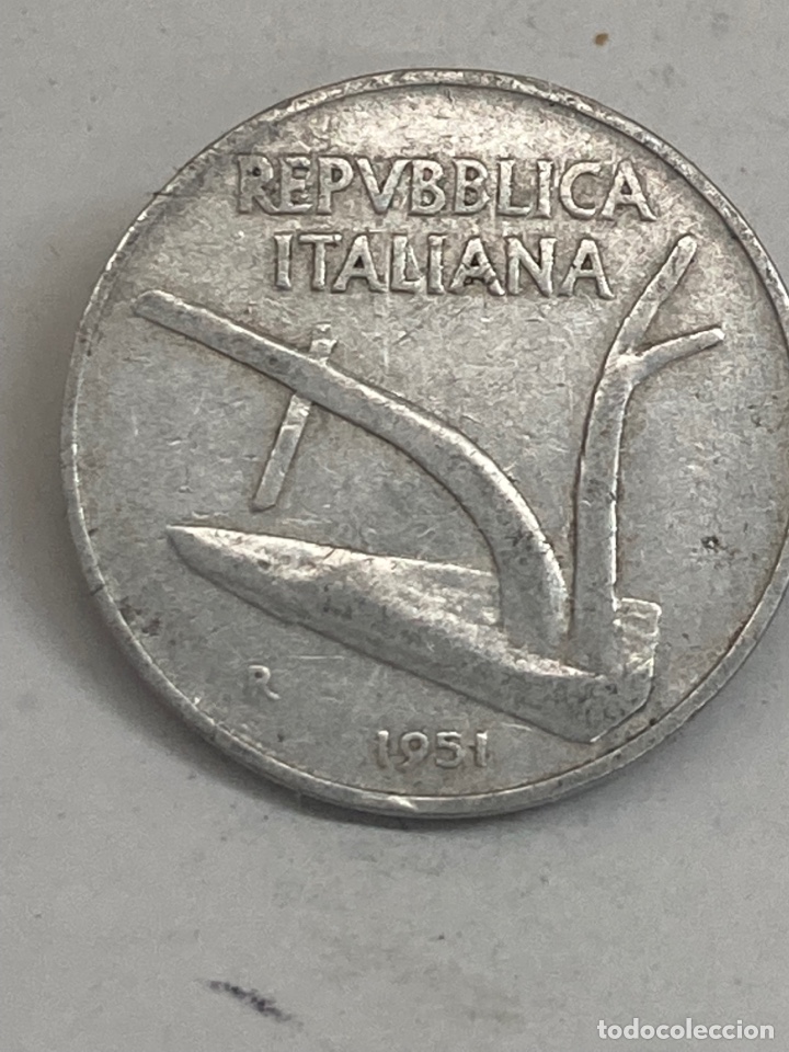 Monedas antiguas de Europa: Moneda de 10L 1951 - Foto 2