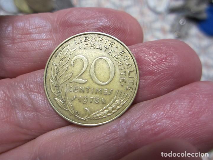 Monedas antiguas de Europa: MONEDA DE FRANCIA DE 20 CENTIMOS DE 1973 - Foto 2