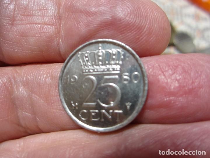 Monedas antiguas de Europa: MONEDA DE HOLANDA DE 25 C&Eacute;NTIMOS DE 1980 - Foto 2