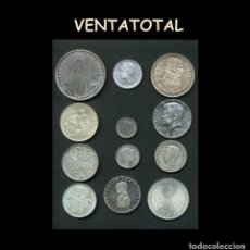 Monnaies anciennes de Europe: INVERSION 12 MONEDAS ANTIGUAS AUTENTICAS DE PLATA MACIZA PESO TOTAL 130 GRAMOS - DEL AÑO 1916 A 1996. Lote 362209930