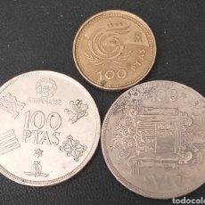 Monete antiche di Europa: ESPAÑA 3 MONEDAS DE 100 PESETAS DISTINTAS. Lote 362295075