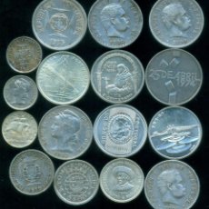 Monedas antiguas de Europa: PORTUGAL + COLONIAS PORTUGUESAS - LOTE 16 MONEDAS DE PLATA DIFERENTES (PESO TOTAL 155,5 GRAMOS). Lote 362970390