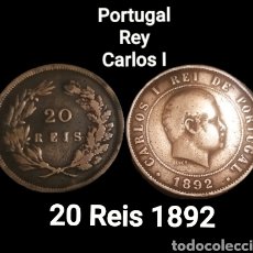 Monnaies anciennes de Europe: PORTUGAL 20 REIS 1892, REY CARLOS I. Lote 362982970