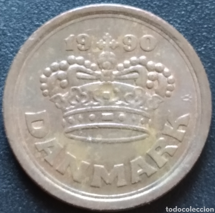 Monedas antiguas de Europa: MONEDA - DINAMARCA 25 ORE 1990 - Foto 2