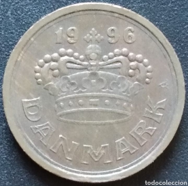 Monedas antiguas de Europa: MONEDA - DINAMARCA 25 ORE 1996 - Foto 2