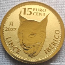 Monedas antiguas de Europa: MONEDA DE ORO LINCE IBERICO 2022 1/10 24KT.. Lote 363217535