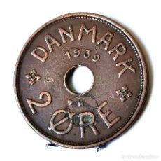 Monedas antiguas de Europa: ⚜️ AL705. DINAMARCA. 2 ORE 1939. Lote 363725150