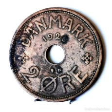 Monedas antiguas de Europa: ⚜️ AL700. DINAMARCA. 2 ORE 1928. Lote 363728510