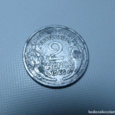 Monedas antiguas de Europa: MONEDA DE ALUMINIO DE 2 FRANCOS DE FRANCIA AÑO 1946. Lote 363843225