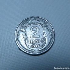 Monedas antiguas de Europa: MONEDA DE ALUMINIO DE 2 FRANCOS DE FRANCIA AÑO 1948. Lote 363844000