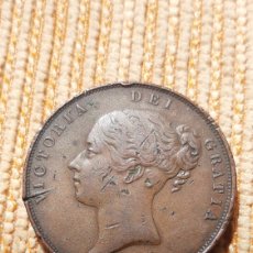 Monedas antiguas de Europa: (R.UNIDO)(1855)(COBRE) ONE PENNY. Lote 363981561