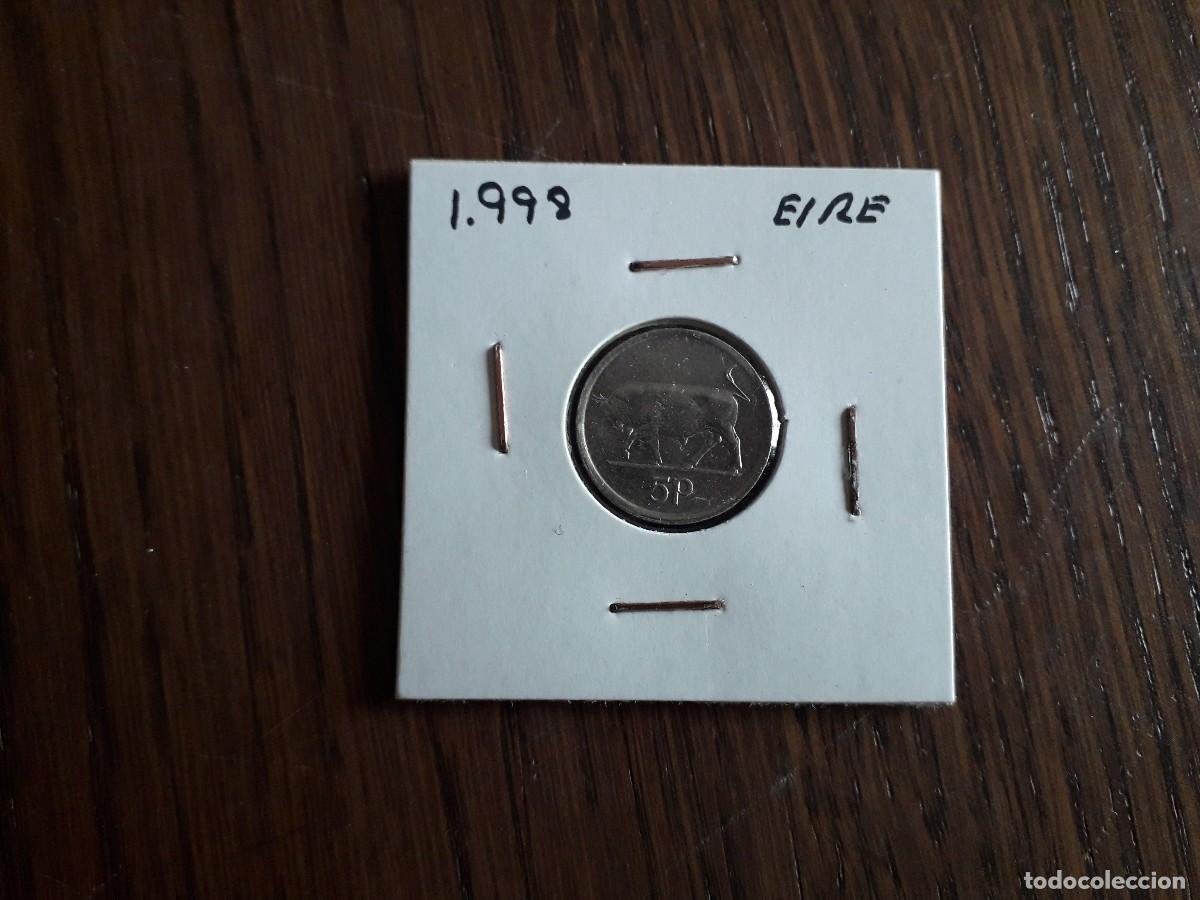 Monedas antiguas de Europa: moneda de Eire de 5 penny, a&ntilde;o 1998 - Foto 1