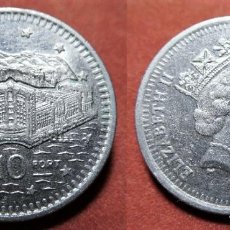 Monedas antiguas de Europa: MONEDA DE GIBRALTAR 10 EURO PORT 1993. Lote 364559521