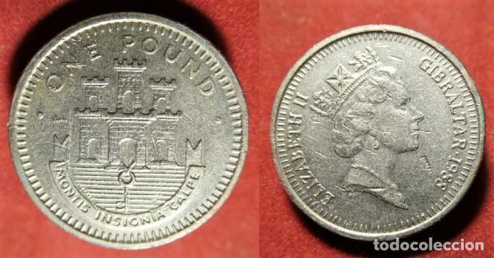 Monedas antiguas de Europa: MONEDA DE GIBRALTAR 1 LIBRA POUND 1988 - Foto 1