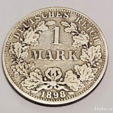 Monedas antiguas de Europa: 1 MARCO DE PLATA DE ALEMANIA DEL AÑO 1898-A.MUY BUEN ESTADO DE CONSERVACIÓN. Lote 365728276