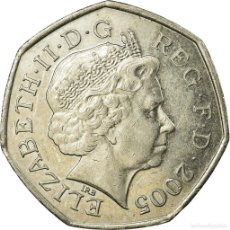 Monedas antiguas de Europa: [#674647] MONEDA, GRAN BRETAÑA, ELIZABETH II, 50 PENCE, 2005, MBC, COBRE - NÍQUEL. Lote 365789996