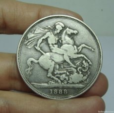 Monedas antiguas de Europa: 1 CORONA. PLATA. VICTORIA. GRAN BRETAÑA - 1888. Lote 365810546