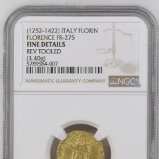 Monedas antiguas de Europa: NGC ( 1252-1422) ITALY FLORIN FLORENCE FR-275 GOLD ORO MUY RARO