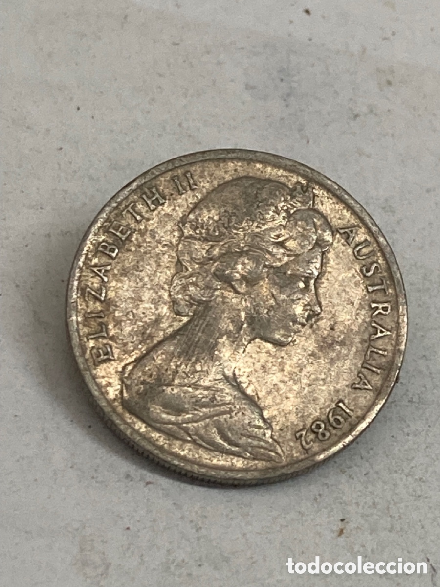 Monedas antiguas de Europa: Moneda de Australia 10 c&eacute;ntimos 1982 - Foto 1