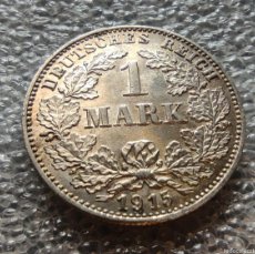 Monedas antiguas de Europa: ALEMANIA 1 MARCO 1915 GUILLERMO II KM.14 PESO: 5,60 GRAMOS PLATA 0.900 SC. Lote 366145911