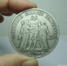 Monedas antiguas de Europa: 5 FRANCOS. PLATA. REPÚBLICA FRANCESA. BOURDEAUX - 1877. Lote 366227596