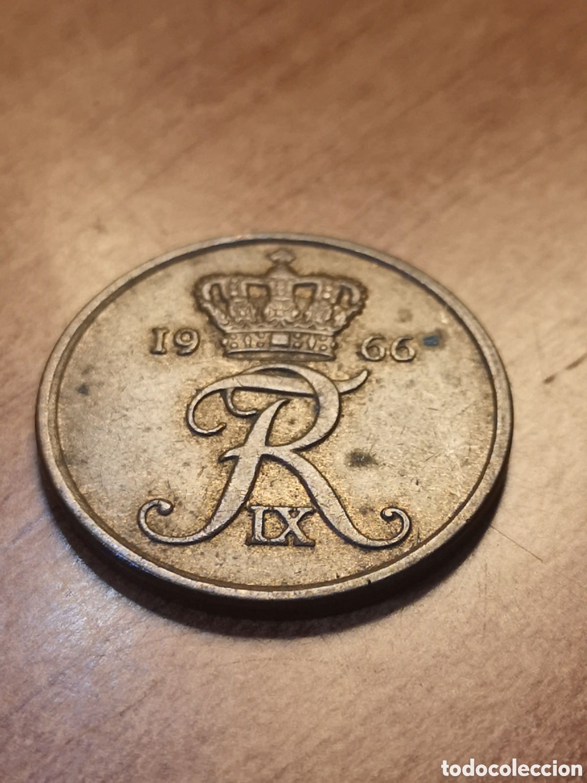 Monedas antiguas de Europa: Dinamarca 1966 5 ore - Foto 4