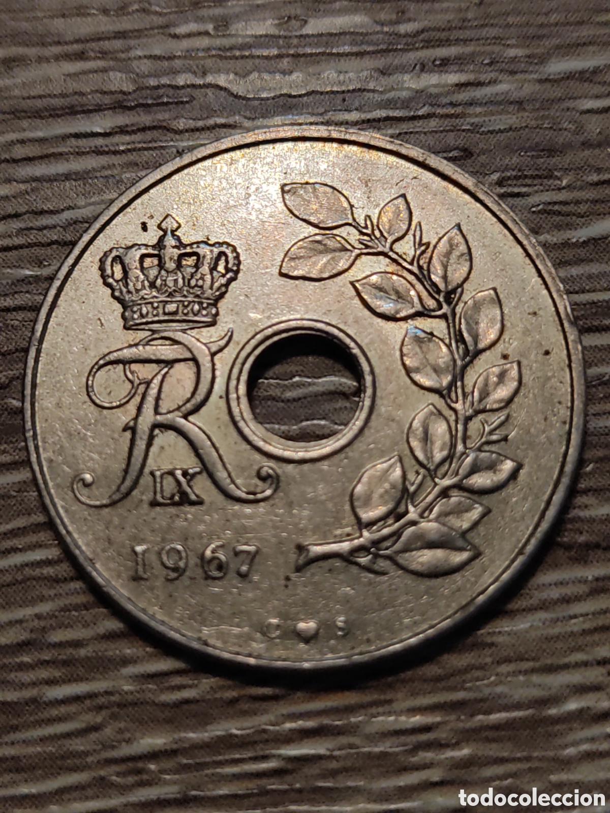 Monedas antiguas de Europa: 25 ore 1967 Dinamarca - Foto 1