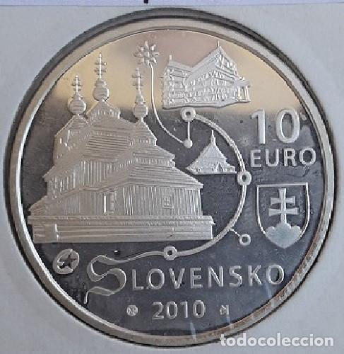 Monedas antiguas de Europa: 10 Euros Eslovaquia 2010 Dreven&eacute; Chramy