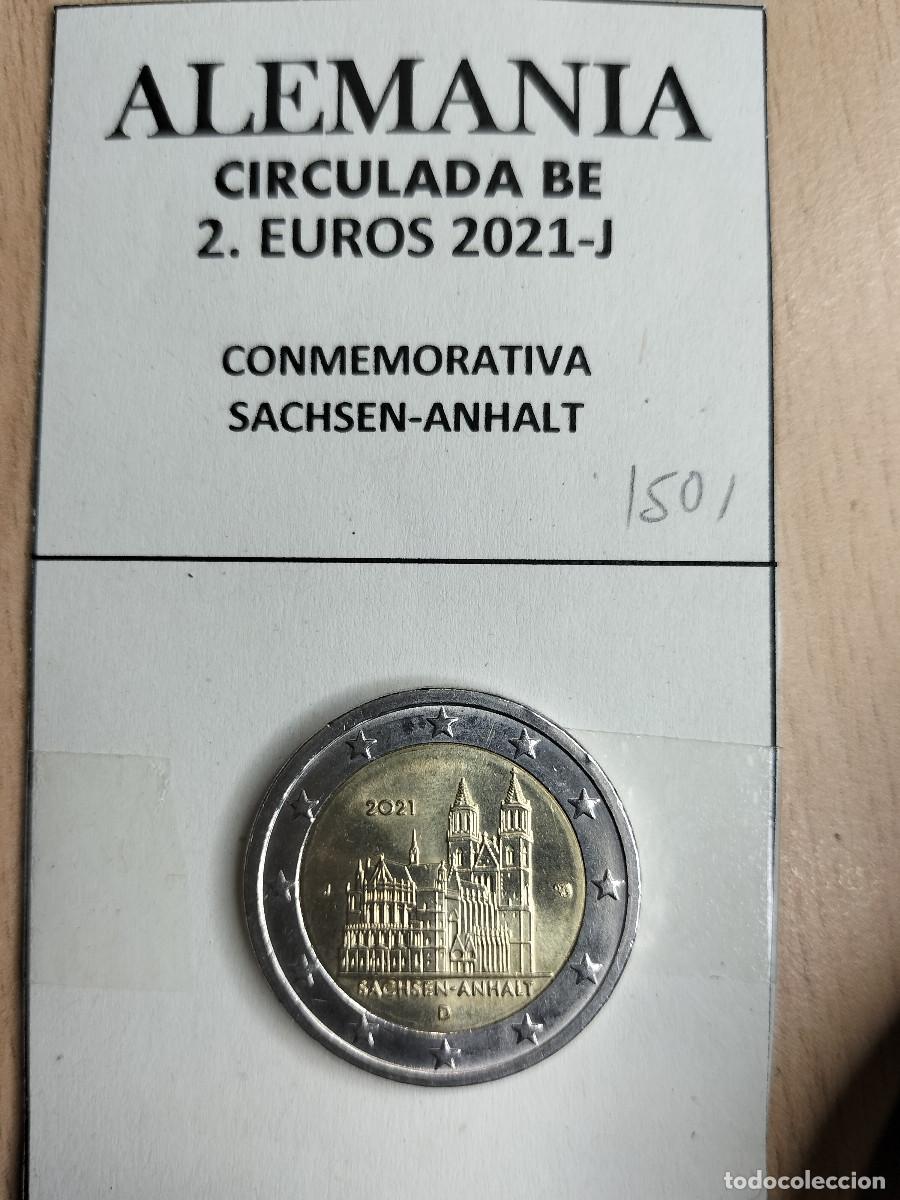 Moedas antigas da Europa: 10-01501-ALEMANIA -2 &euro;- 2021-J -SACHSEN-ANHALT
