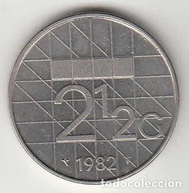Monedas antiguas de Europa: HOLANDA - MONEDA DE 2 1/2 GULDENS DE 1982 - Foto 2
