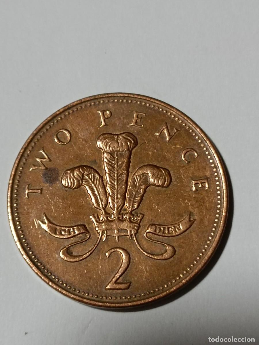 Monedas antiguas de Europa: N Moneda two pence 1993 - Foto 2